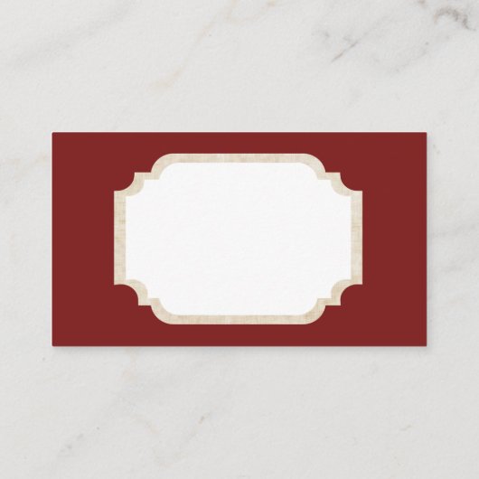 Retro Vintage-kerstkerstkaart Visitekaartje (Achterkant)