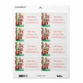 retro vintage kerstkerstkerstfeestdag label (Full Sheet)