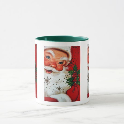 retro Vintage Kerstkerstkerstfeestdag mok (Midden)