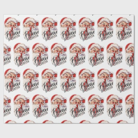 Retro Vintage Kerstkerstkerstkerstkerstcadeaudag Cadeaupapier (Vlak)