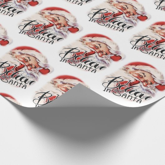 Retro Vintage Kerstkerstkerstkerstkerstcadeaudag Cadeaupapier (Hoek)