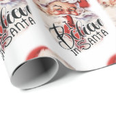 Retro Vintage Kerstkerstkerstkerstkerstcadeaudag Cadeaupapier (Rol Hoek)