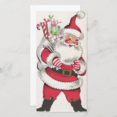 Retro Vintage Kerstkerstkerstkerstkerstkerstkerstk Feestdagenkaart (Voorkant / Achterkant)