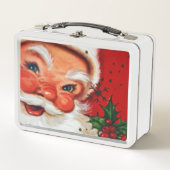 Retro Vintage - kerstkerstlunchbox (Voorkant)