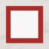 Retro vintage Kerstkerstrendierrender Vierkante Visitekaartje (Achterkant)