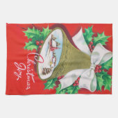 Retro Vintage-kerstkeukenhanddoekje Theedoek (Horizontaal)