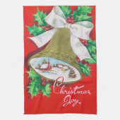 Retro Vintage-kerstkeukenhanddoekje Theedoek (Verticaal)