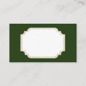 Retro Vintage-kerstklokken Visitekaartje (Achterkant)