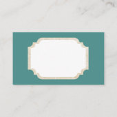 Retro Vintage-kerstlampen toevoegen berichtkaart Visitekaartje (Achterkant)