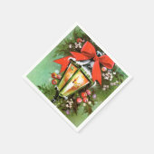 Retro Vintage-kerstlampjes, luiers Servet (Hoek)