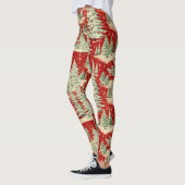 Retro Vintage Kerstlandschap Leggings (Links)