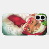 Retro vintage Kerstman  Case-Mate iPhone Case (Achterkant (horizontaal))