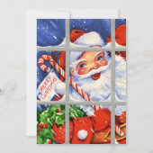 retro vintage kerstman - sinterklaas - sentiment feestdagenkaart (Voorkant)