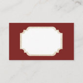 Retro Vintage-kerstmeisje met visitekaartje (Achterkant)