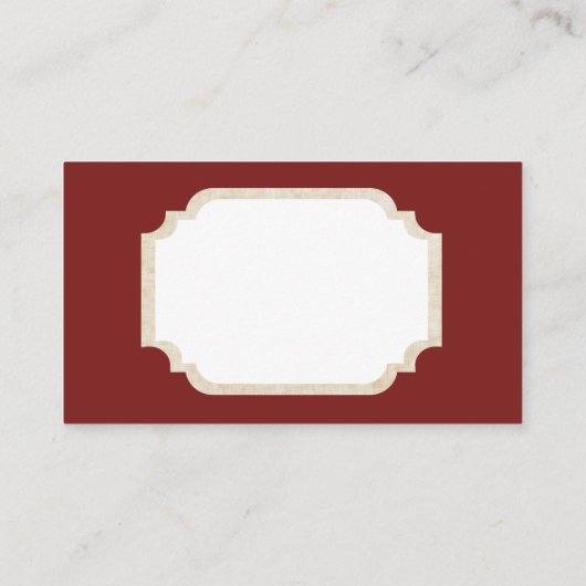 Retro Vintage-kerstmeisje met visitekaartje (Achterkant)