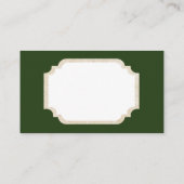 Retro Vintage-kerstmeisje met visitekaartje (Achterkant)