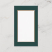 Retro vintage kerstmeisje visitekaartje (Achterkant)