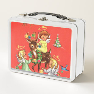 retro vintage Kerstmis Angels Holiday