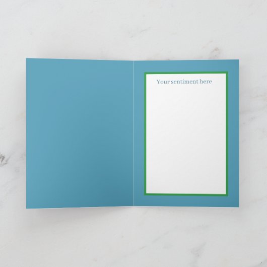 retro vintage Kerstmis Angels Holiday Kaart (Binnen)