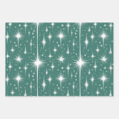 Retro Vintage Kerstmis: grillige winterscène Inpakpapier Vel (Voorkant 2)