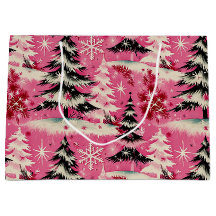 Retro Vintage Kerstmis: jaren 50 Roze Kerstmis