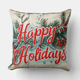Retro Vintage Kerstmis: Mid Century Yuletide 2 Kussen