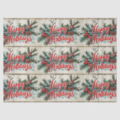 Retro Vintage Kerstmis: Mid Century Yuletide 2 Tissuepapier (Voorkant)