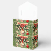 Retro Vintage Kerstmis: Mid Century Yuletide 3 Bedankdoosjes (Geopend)