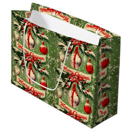Retro Vintage Kerstmis: Mid Century Yuletide 3 Groot Cadeauzakje