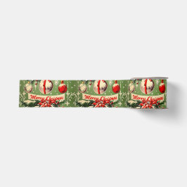 Retro Vintage Kerstmis: Mid Century Yuletide 3 Grosgrain Lint