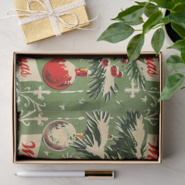 Retro Vintage Kerstmis: Mid Century Yuletide 3 Tissuepapier