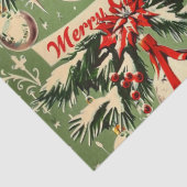 Retro Vintage Kerstmis: Mid Century Yuletide 3 Tissuepapier (Detail)