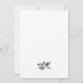 Retro Vintage Kerstmis Rode Truck Vakantie Feest Kaart (Achterkant)