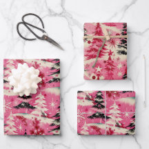 Retro Vintage Kerstmis: Roze Kerstmis van de jaren