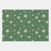 Retro Vintage Kerstmislandschap Inpakpapier Vel (Voorkant 2)