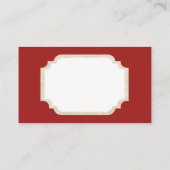 Retro Vintage-kerstnaalden toevoegen berichtkaart Visitekaartje (Achterkant)