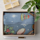 retro Vintage kerstreder Holiday tissue Tissuepapier (Geschenk)