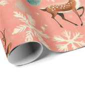 Retro Vintage Kerstrendier II inpakpapier (Rol Hoek)