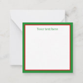 Retro vintage-kerstsnoepje toevoegen tekst notitiekaartje (Achterkant)