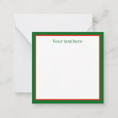 retro vintage kerstsnowman add text notitiekaartje (Achterkant)