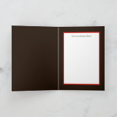 retro vintage kerstsnowman Holiday Kaart (Binnen)