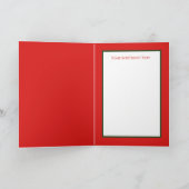 retro vintage kerstsnowman voegt gevoel toe feestdagen kaart (Binnen)