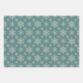 Retro Vintage Kersttrio Stijl E Inpakpapier Vel (Voorkant 2)