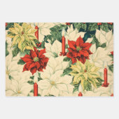 Retro Vintage Kersttrio Stijl H Inpakpapier Vel (Voorkant 2)