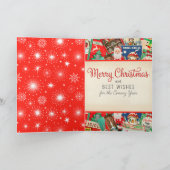 Retro Vintage Kerstversieringen II Kaart (Binnen)
