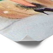 Retro vintage-kerstwinkel-poster poster (Hoek)