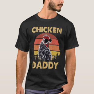 Retro Vintage Kip Daddy Kip Vader Vaderdag T-shirt