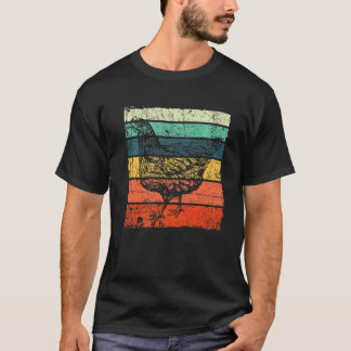 Retro Vintage Kip Heren Dames Kerstmis T-shirt