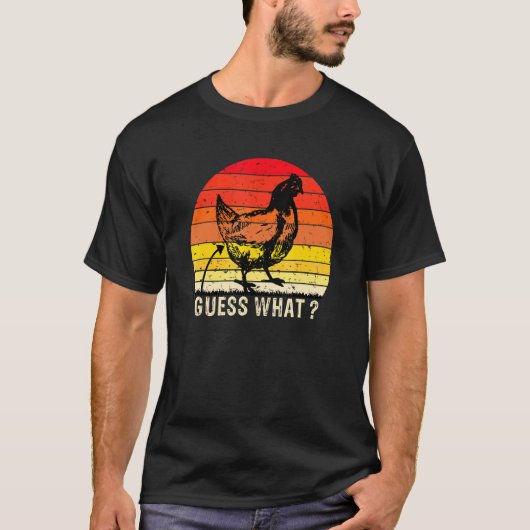 Retro Vintage Kippenkont T-shirt (Voorkant)