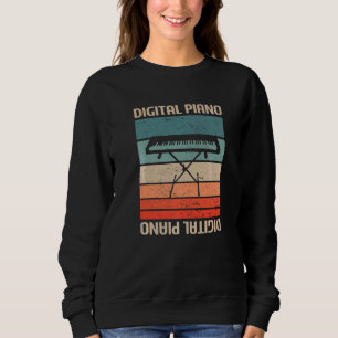Retro Vintage Klassiek Digitaal Piano Instrument P Trui